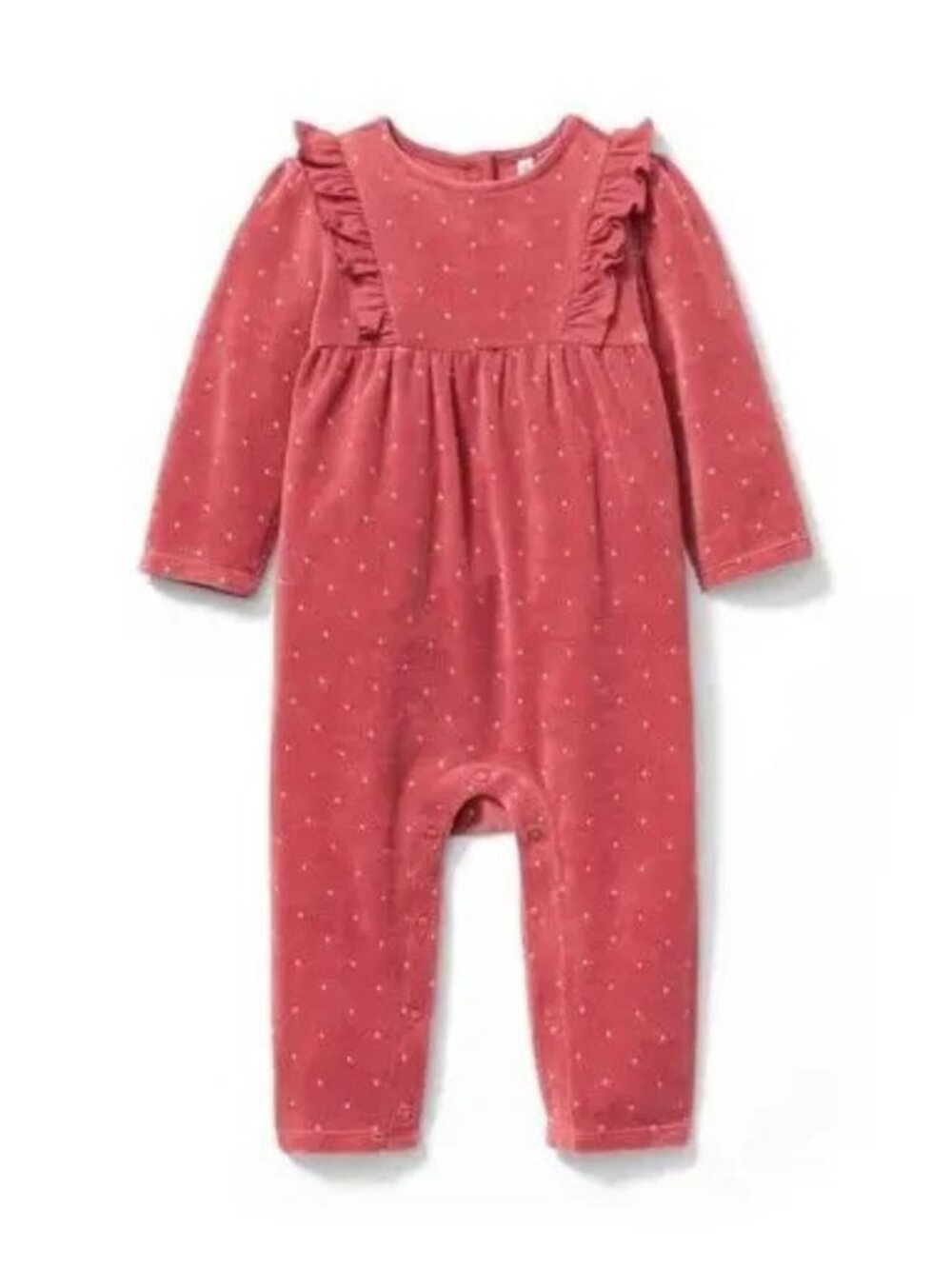 Janie and Jack Velvet Newborn Onesie